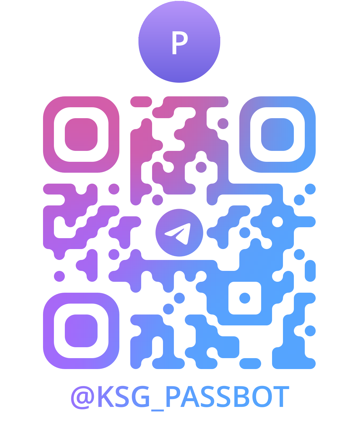 QR บอท @KSG_PASSBOT